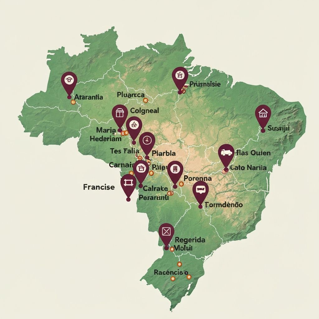 Mapa de franquias Beach Choop